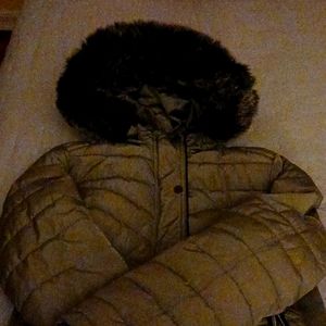 YMI Puffer Jacket With Detachable Faux Fur Hoodie
